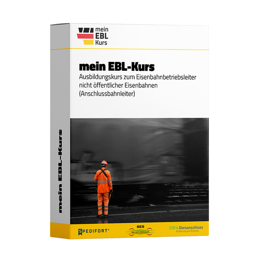 "mein EBL-Kurs" - mit Hybrid-Learning zum Eisenbahnbetriebsleiter nicht öffentlicher Eisenbahnen (Anschlussbahnleiter). Einschließlich Präsenzunterricht vom 30.03. bis 04.04.2025 in München